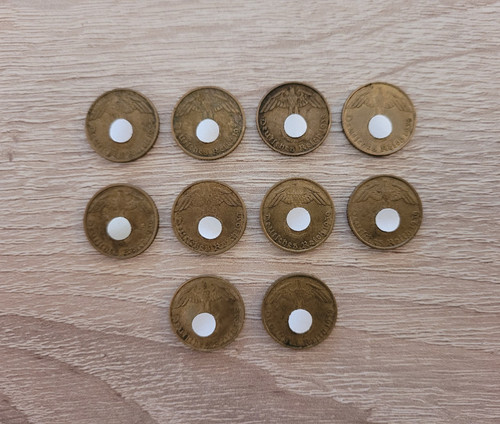 10x reichspfennig münze - 10x,