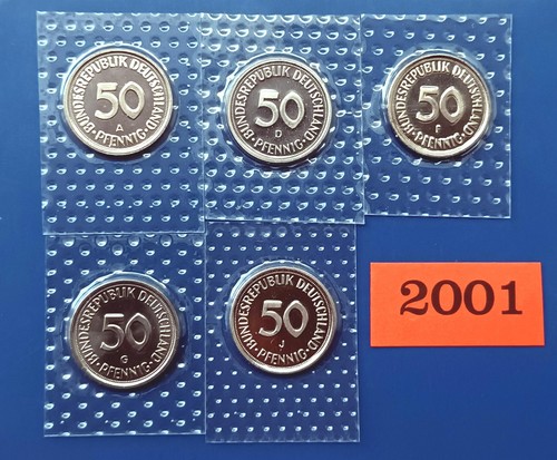 Brd pfennig 2001 adfgj - x,