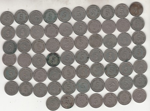 Lot von 67x - , pfennig