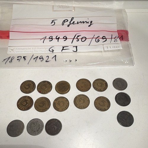 Pfennig münzen lot 16 - lot, (16