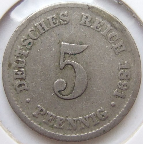 Pfennig 1891 karlsruhe - 5,