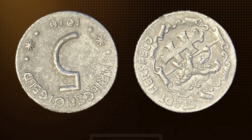 Pfennig 1919 hersfeld hessen - 5,