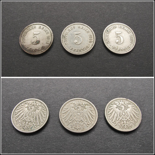 Deutsches reich pfennig - deutsches, 5