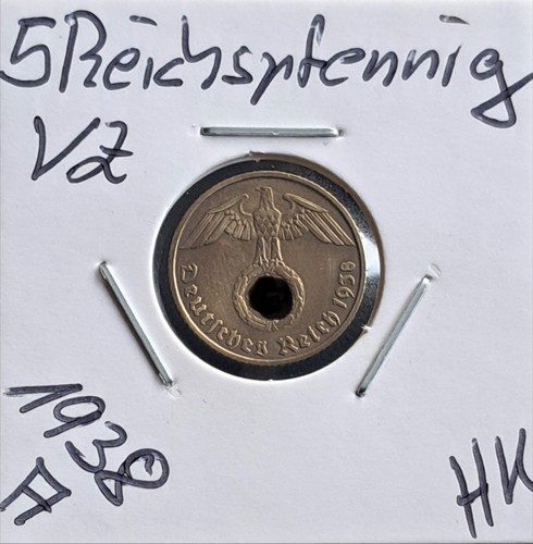 Reichspfennig 1938 mit hk - reichspfennig,