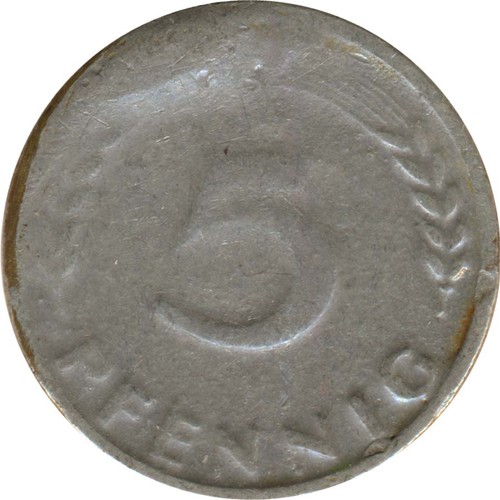 Bdl pfennig 1949 eichenzweig - 1949,