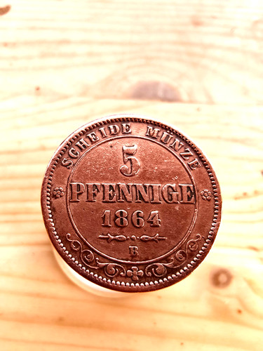 Münzen pfennig 1864 b - 1864,