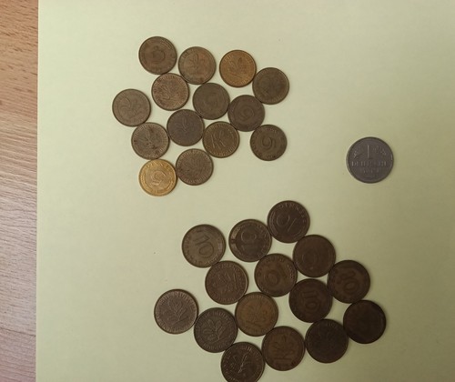 Konvolut und pfennig - konvolut, 10