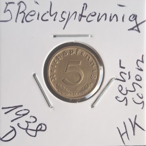 Reichspfennig 1938 mit hk - 5,