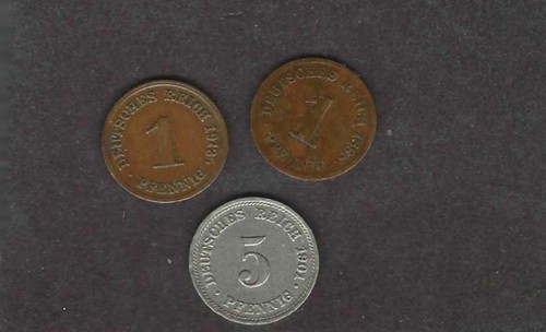 Kursmünzen deutsches reich - deutsches, 1