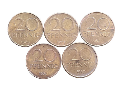 Münzen pfennig ddr - 5, 20