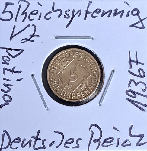 Reichspfennig 1936 f - 5,