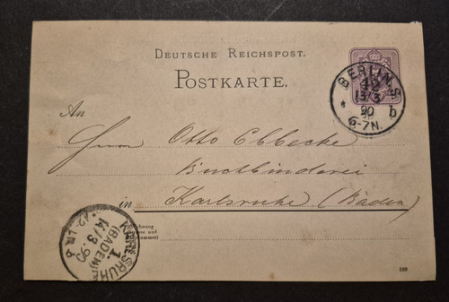 Deutsches reich 1890 berlin - deutsches, gs