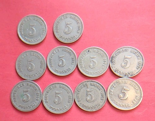 10x5 pfennig kaiserreich 1910 - 10x5,