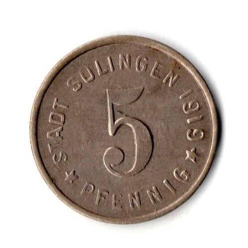 Pfennig 1919 solingen - 5,