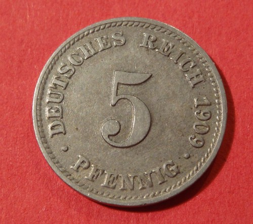 Deutsches reich pfennig 1909 - pfennig,