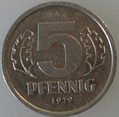Ddr pfennig 1968 - 5, bis