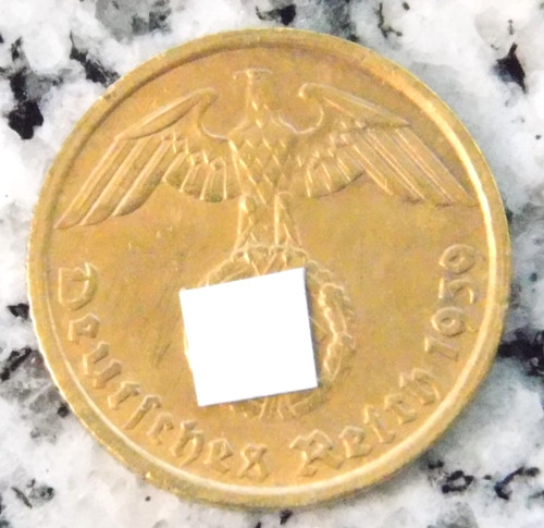 Reichspfennig 1939 messing - 5,