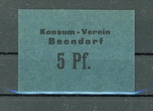Beendorf pfennig notgeld - beendorf,