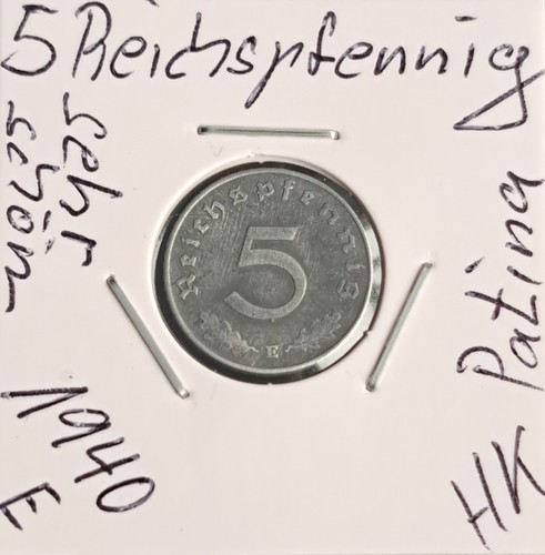 Reichspfennig 1940 mit - 5, hk
