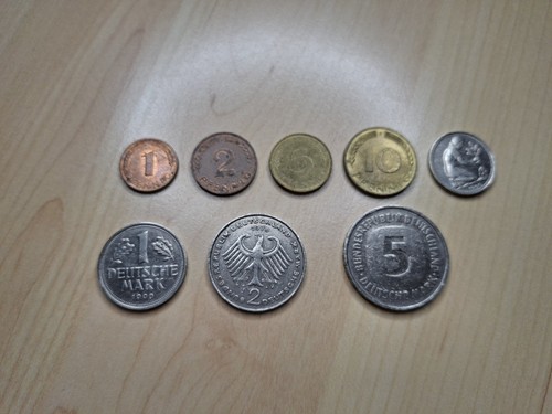 Set münzen pfennig - bis, 5