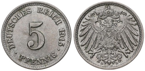 Deutschland 5 pfennig - -,