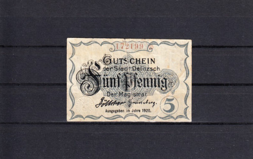 Delitzsch stadt pfennig von - 5,