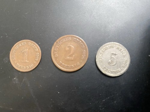 Deutsches reich pfennig - reich, 3x