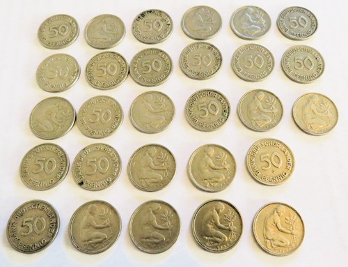 Pfennig münzen 1949 - pfennig, "bank