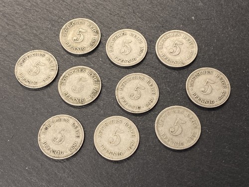 Konvolut 5 pfennig - 10, x