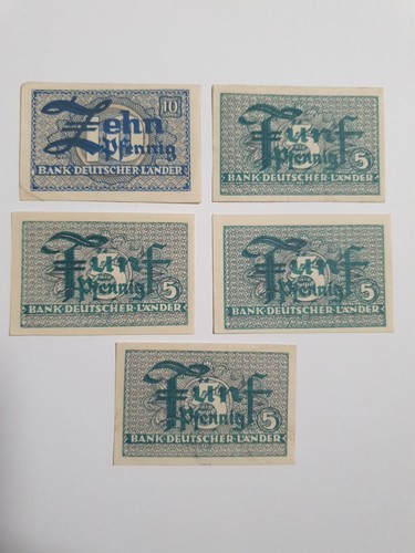 Pfennig banknoten - +, pfennig,